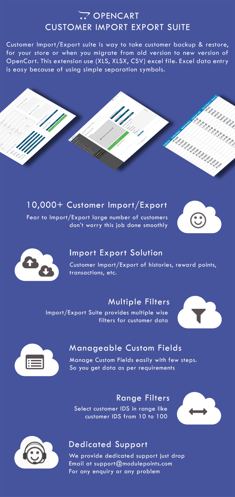customer import export